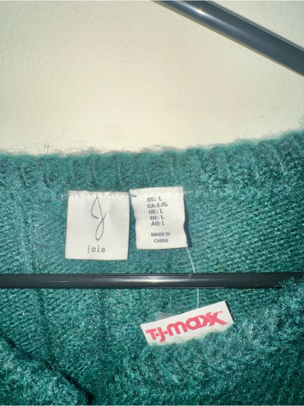 NWT Joie Emerald Green Cable Knit Cardigan with Gold Buttons - Picture 4 of 11